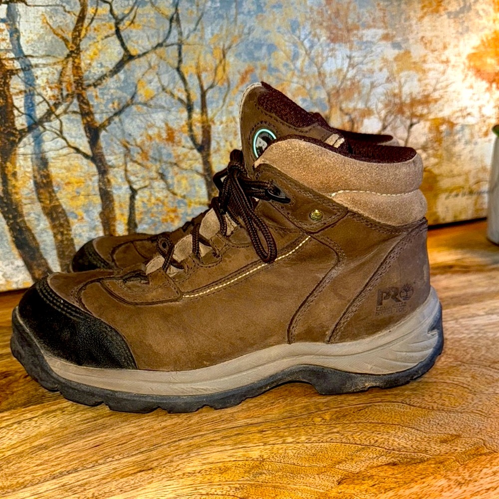 Timberland PRO Series Brown and Black hiking boots women’s size 9